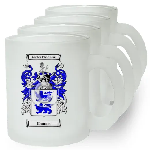 Hanmer Set of 4 Frosted Glass Mugs