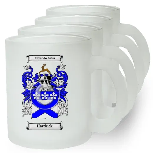 Hardrick Set of 4 Frosted Glass Mugs