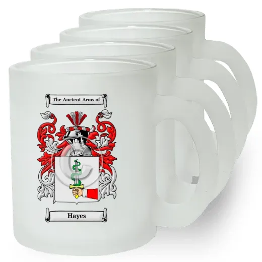Hayes Set of 4 Frosted Glass Mugs