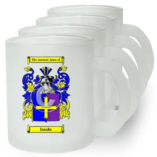 Isaaks Set of 4 Frosted Glass Mugs