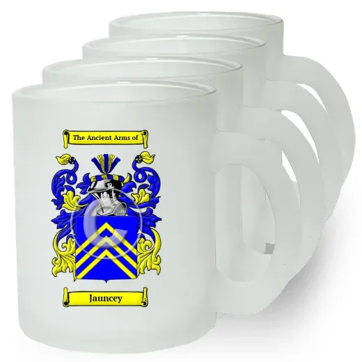 Jauncey Set of 4 Frosted Glass Mugs