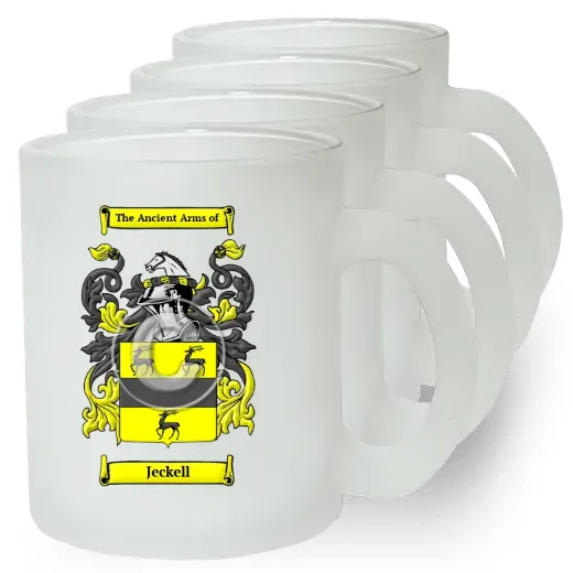 Jeckell Set of 4 Frosted Glass Mugs