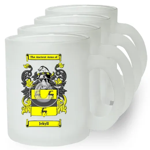 Jekyll Set of 4 Frosted Glass Mugs