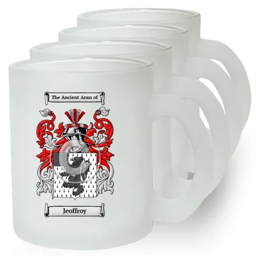 Jeoffroy Set of 4 Frosted Glass Mugs