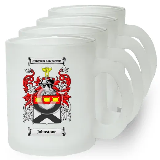 Johnstone Set of 4 Frosted Glass Mugs