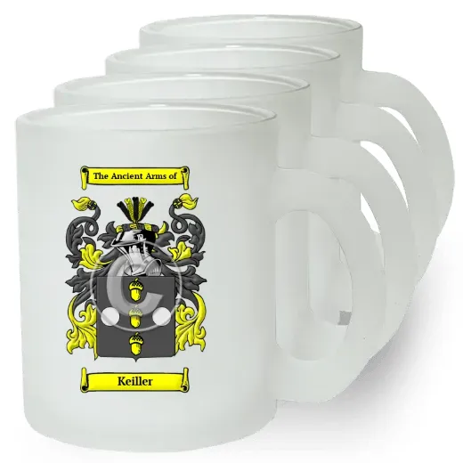 Keiller Set of 4 Frosted Glass Mugs