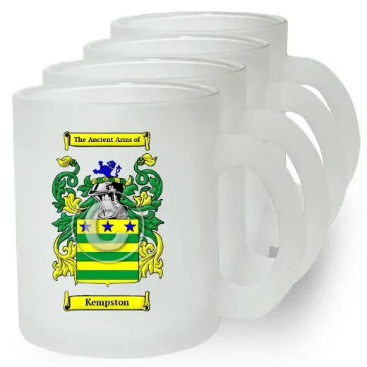 Kempston Set of 4 Frosted Glass Mugs