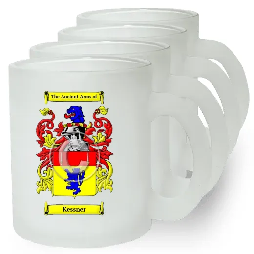 Kessner Set of 4 Frosted Glass Mugs