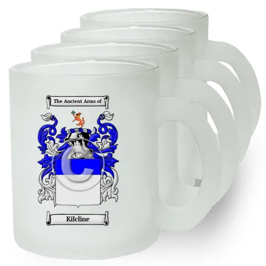 Kilcline Set of 4 Frosted Glass Mugs