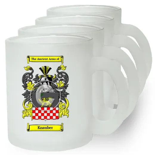 Knauber Set of 4 Frosted Glass Mugs