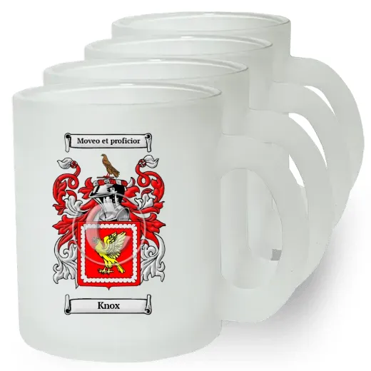 Knox Set of 4 Frosted Glass Mugs