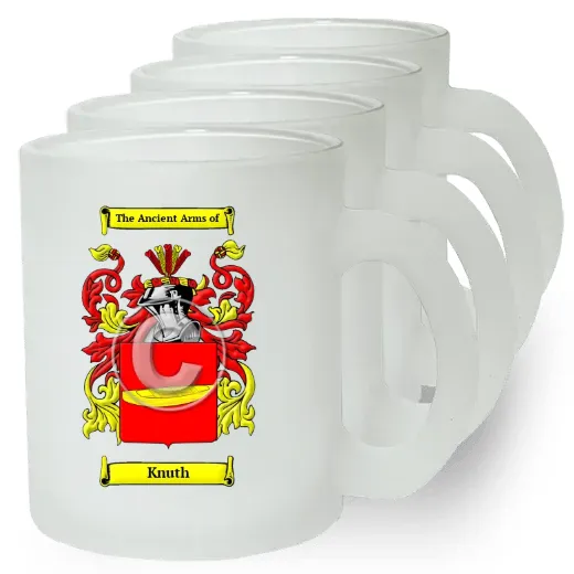 Knuth Set of 4 Frosted Glass Mugs