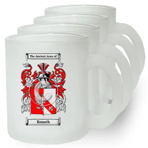 Kunath Set of 4 Frosted Glass Mugs