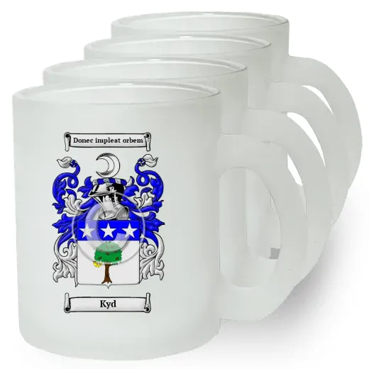 Kyd Set of 4 Frosted Glass Mugs