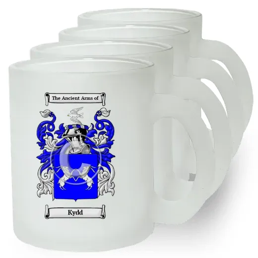 Kydd Set of 4 Frosted Glass Mugs
