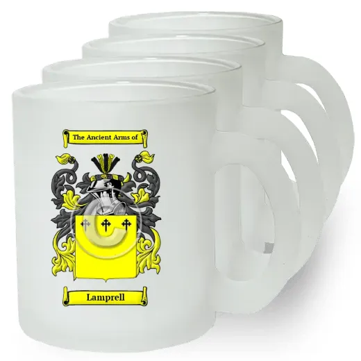 Lamprell Set of 4 Frosted Glass Mugs