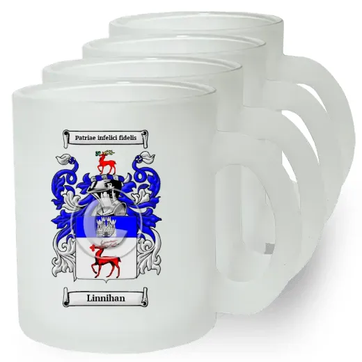 Linnihan Set of 4 Frosted Glass Mugs