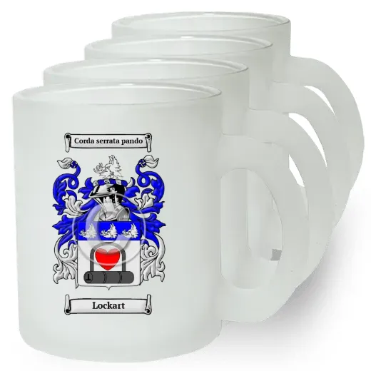 Lockart Set of 4 Frosted Glass Mugs