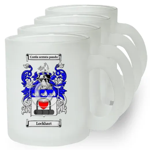 Lockhart Set of 4 Frosted Glass Mugs