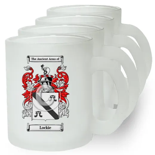 Lockie Set of 4 Frosted Glass Mugs