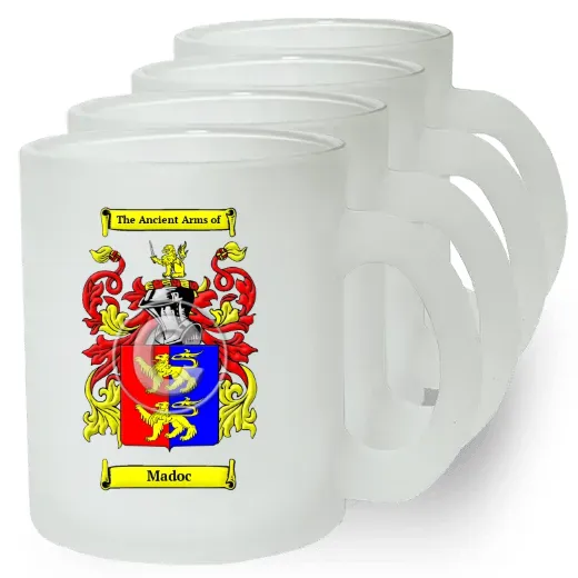 Madoc Set of 4 Frosted Glass Mugs