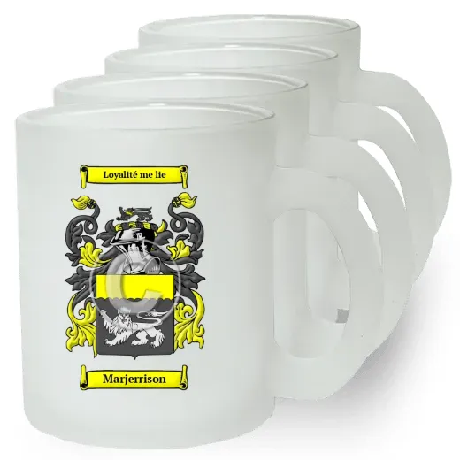 Marjerrison Set of 4 Frosted Glass Mugs