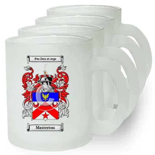 Masterton Set of 4 Frosted Glass Mugs