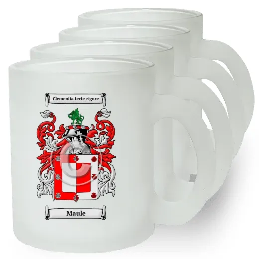 Maule Set of 4 Frosted Glass Mugs