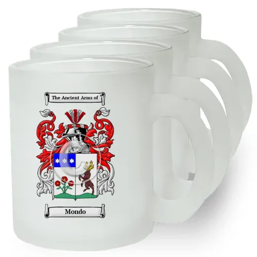 Mondo Set of 4 Frosted Glass Mugs