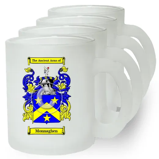 Monnaghen Set of 4 Frosted Glass Mugs