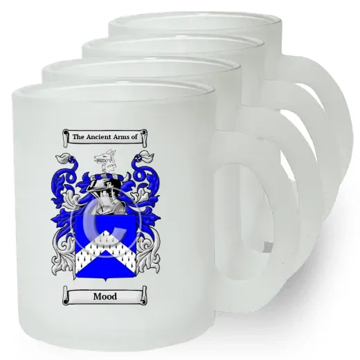 Mood Set of 4 Frosted Glass Mugs
