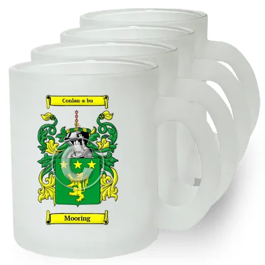 Mooring Set of 4 Frosted Glass Mugs