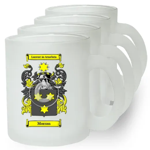 Morran Set of 4 Frosted Glass Mugs