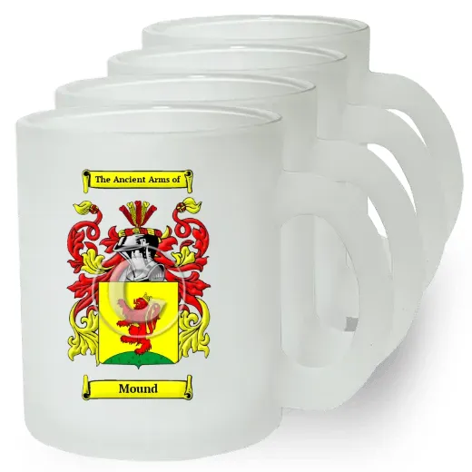 Mound Set of 4 Frosted Glass Mugs
