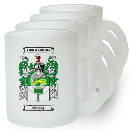 Murphy Set of 4 Frosted Glass Mugs