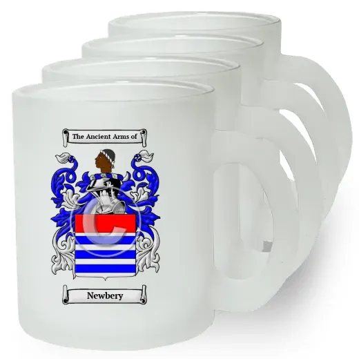 Newbery Set of 4 Frosted Glass Mugs