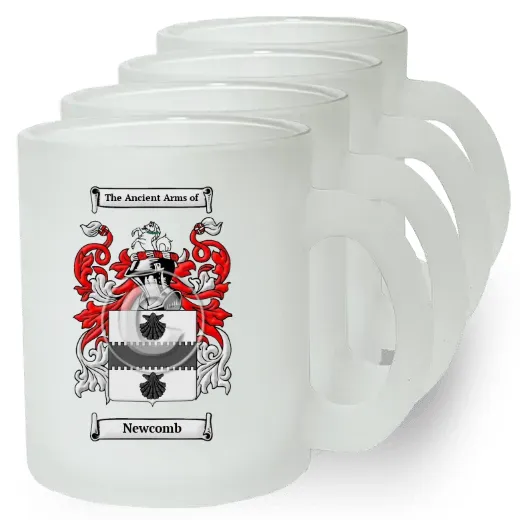Newcomb Set of 4 Frosted Glass Mugs