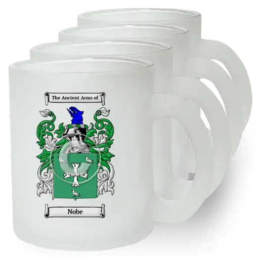 Nobe Set of 4 Frosted Glass Mugs