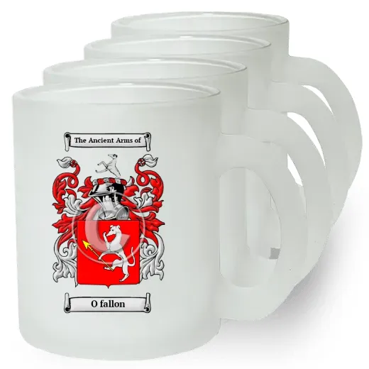 O fallon Set of 4 Frosted Glass Mugs