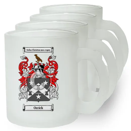 Orrick Set of 4 Frosted Glass Mugs