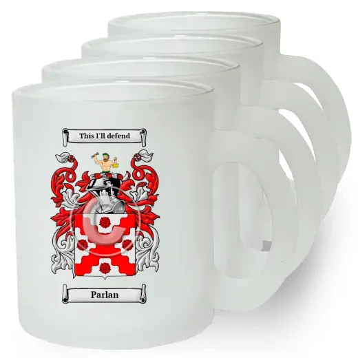 Parlan Set of 4 Frosted Glass Mugs