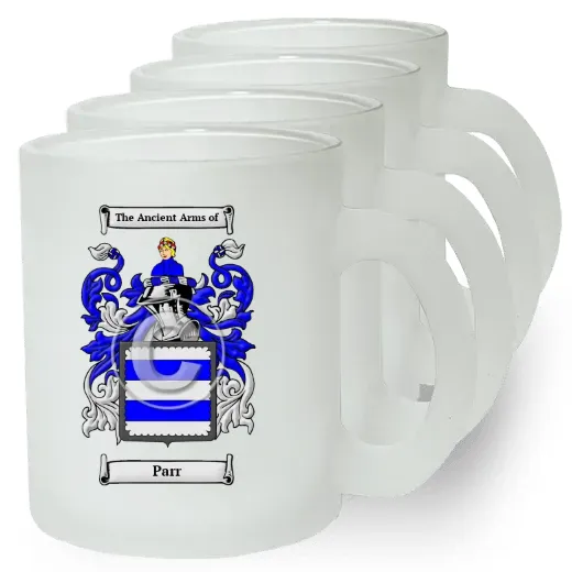 Parr Set of 4 Frosted Glass Mugs
