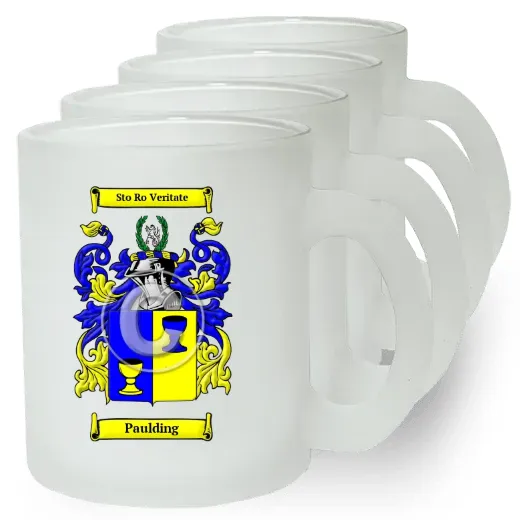 Paulding Set of 4 Frosted Glass Mugs