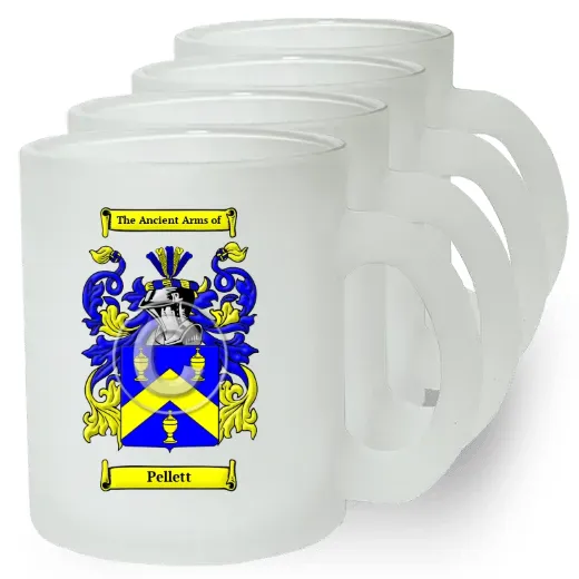 Pellett Set of 4 Frosted Glass Mugs