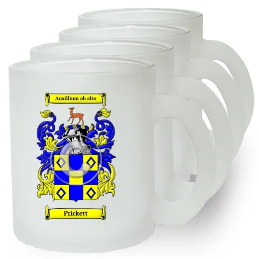 Prickett Set of 4 Frosted Glass Mugs