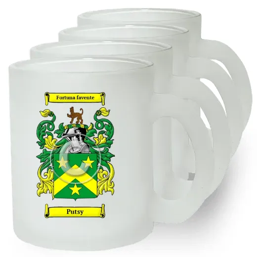 Putsy Set of 4 Frosted Glass Mugs
