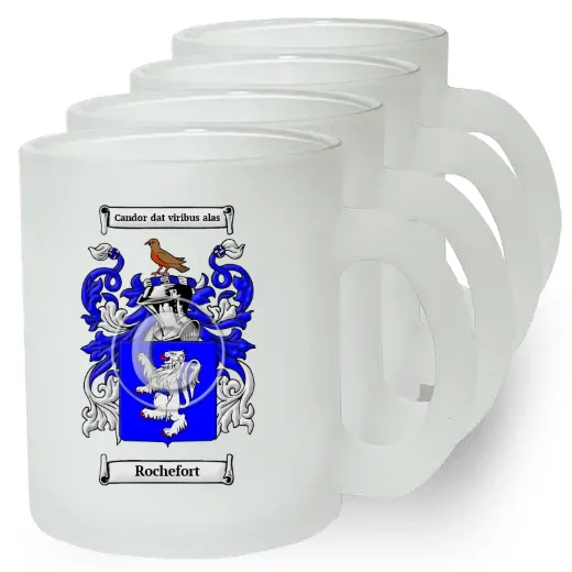 Rochefort Set of 4 Frosted Glass Mugs