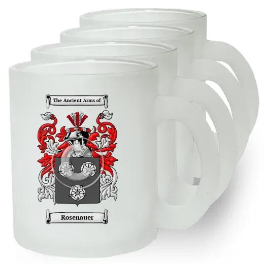 Rosenauer Set of 4 Frosted Glass Mugs