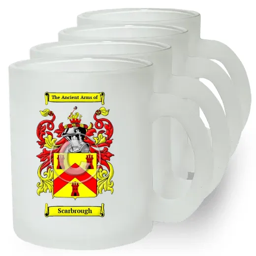 Scarbrough Set of 4 Frosted Glass Mugs