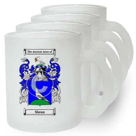 Shean Set of 4 Frosted Glass Mugs